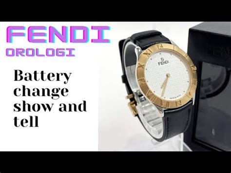 fendi selleria watch battery|fendi watch battery change.